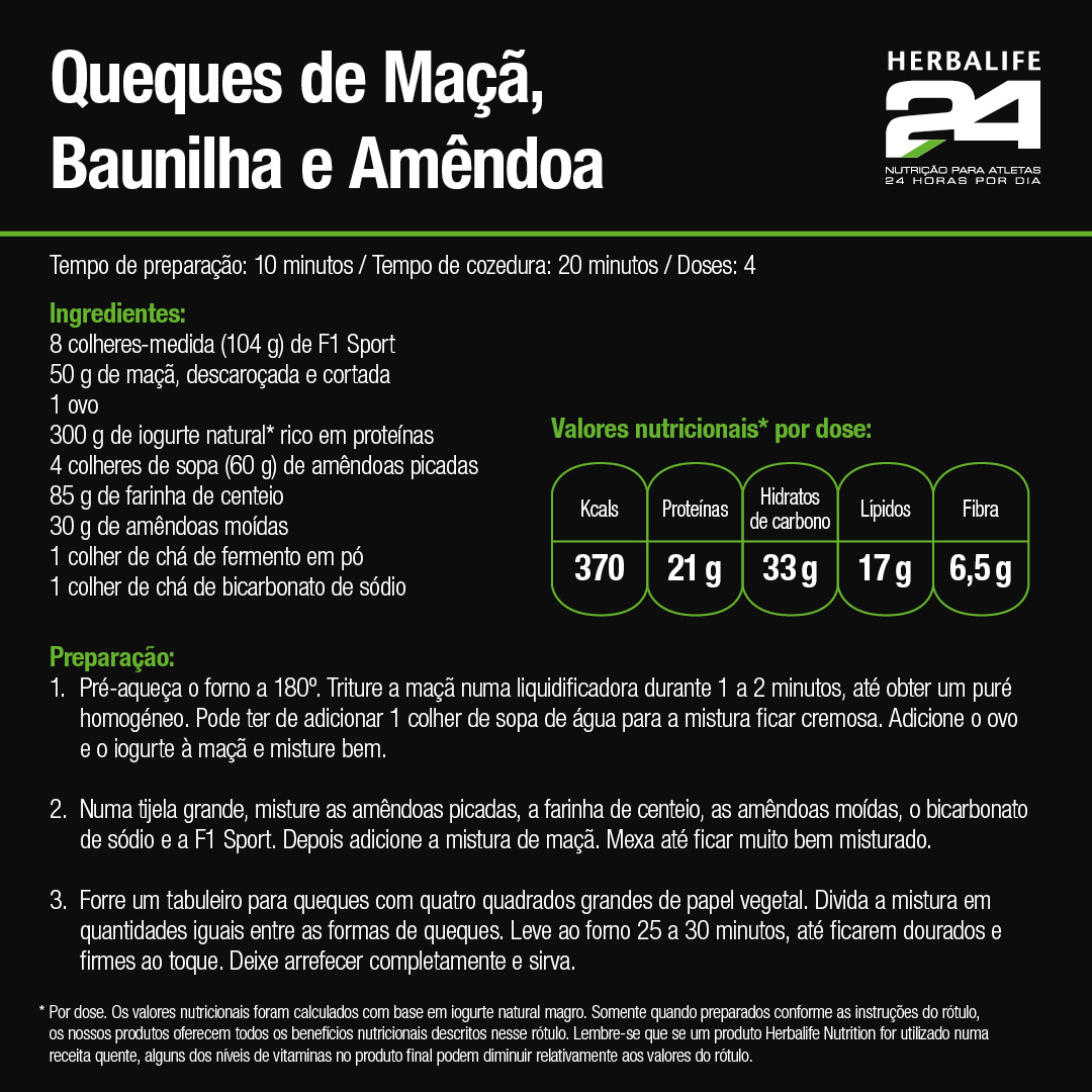 Receitas Herbalife queque Herbalife 24 PortugalHerbal