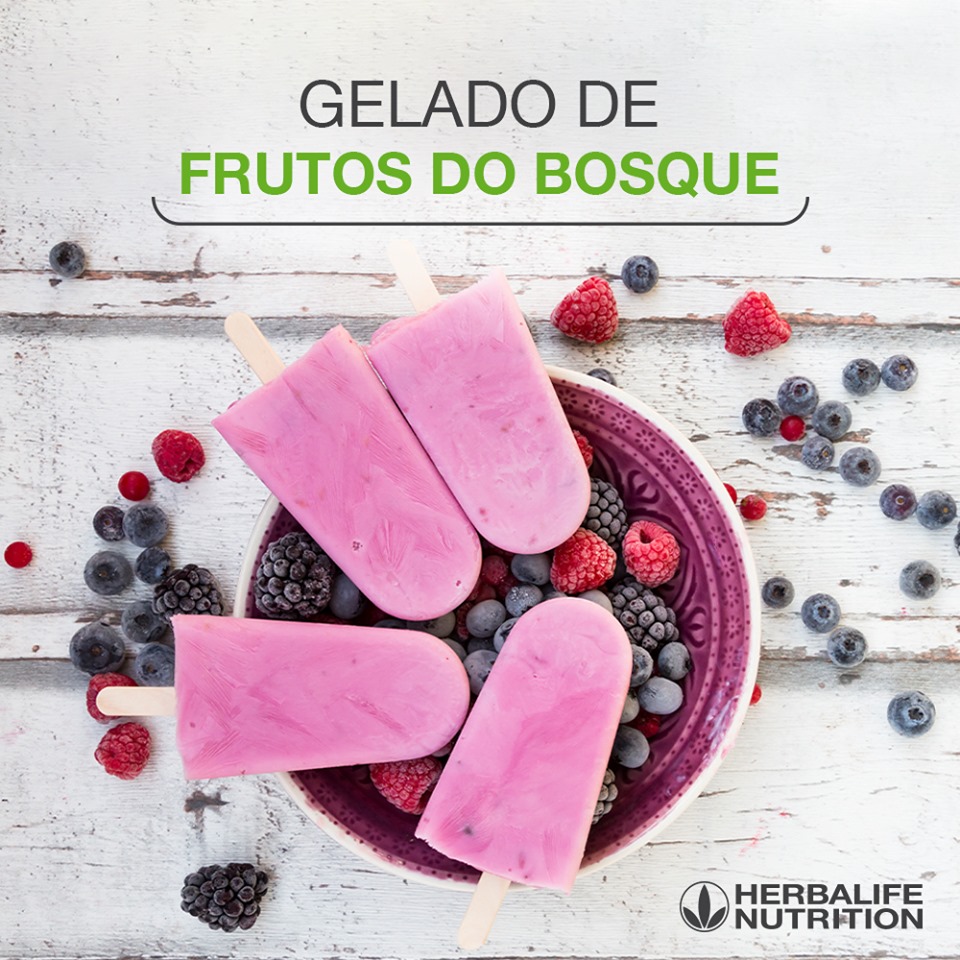 Receitas Herbalife - Gelado Frutos do Bosque