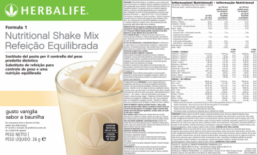 Saquetas Fórmula 1 Biscoito e Nata - Herbalife